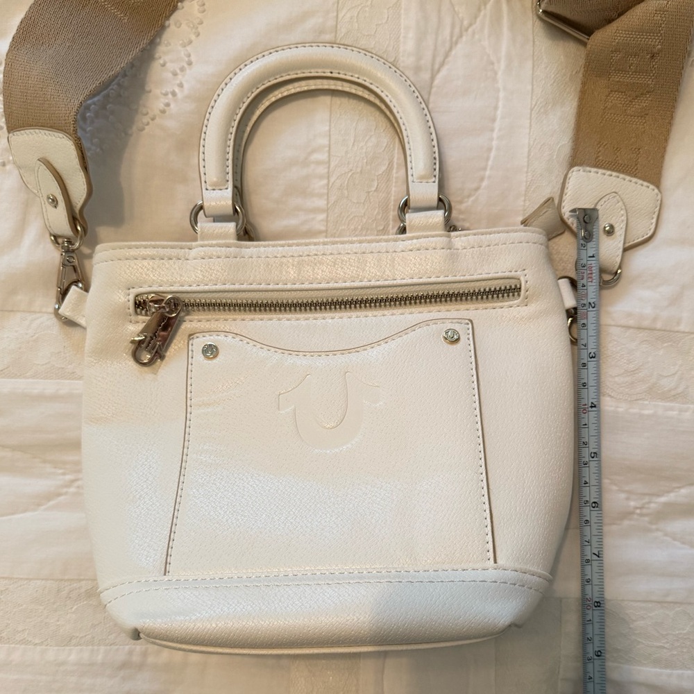 True Religion White and Tan Crossbody Bag - Picture 9 of 9